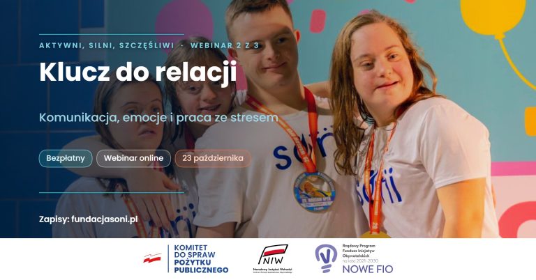 Webinar 2: Klucz do relacji – 23 października, bezpłatny webinar Fundacji SONI.